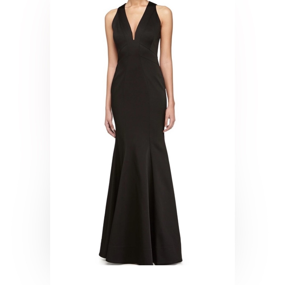 ZAC POSEN  Zac Sirena Sleeveless V Neck Gown Size 4